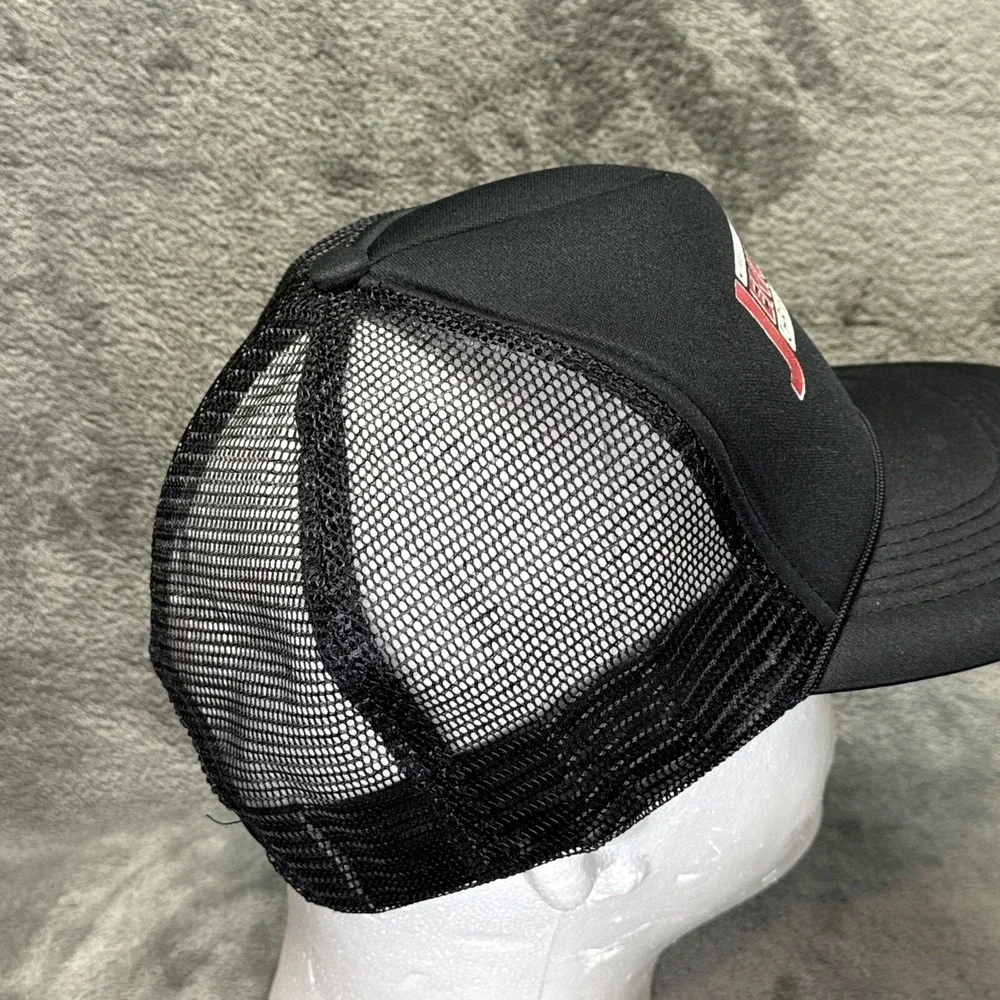Vintage Trucker Mesh Hat Jenkins Chrysler Black Capital‎ Caps Snap Back
